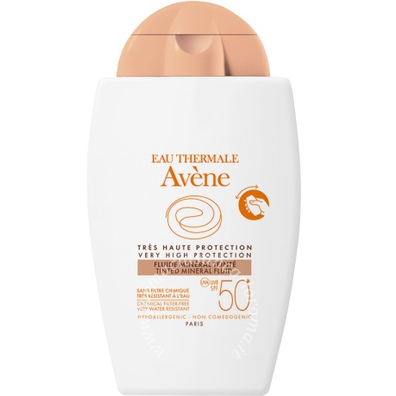 Eau thermale avene solare fluido minerale 50+ colorato 40 ml