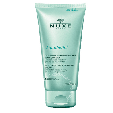 Nuxe aquabella gel micro esfoliante purificante per uso quotidiano 150 ml