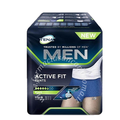 Pull up uomo tena men pants active fit m 9 pezzi