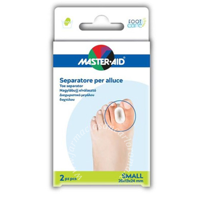 Separatore dita master-aid per alluce s 2 pezzi