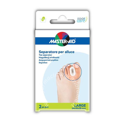 Separatore dita master-aid per alluce l 2 pezzi