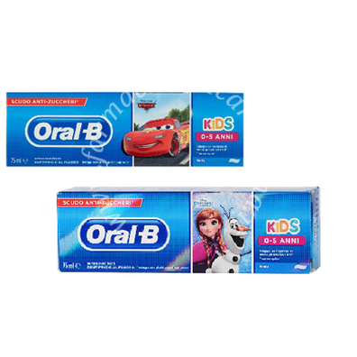 Oralb dentifricio kids frozen&cars 0-5 anni 75 ml