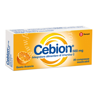Cebion masticabile arancia vitamina c 500 mg 20 compresse
