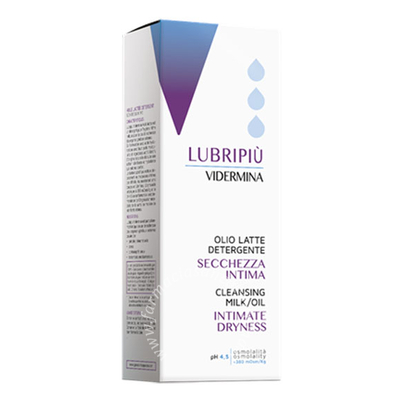 Vidermina lubripiu' olio latte detergente secchezza intima 200 ml