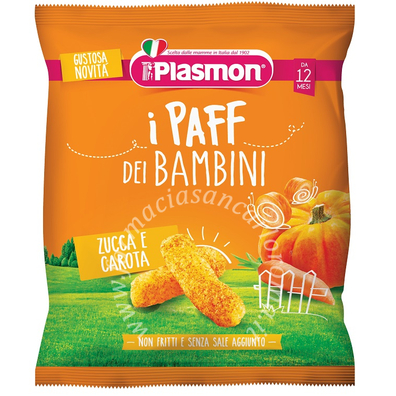 Plasmon dry snack paff zucca carote 15 g