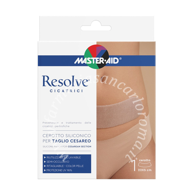 Cerotto siliconico taglio cesareo master-aid resolve 22x5cm