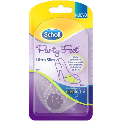 Plantare con cuscinetto party feet gel activ ultra slim 1 paio