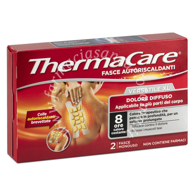 Fascia autoriscaldante versatile thermacare xl 2 pezzi