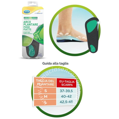 Scholl plantare arco s 2 pezzi