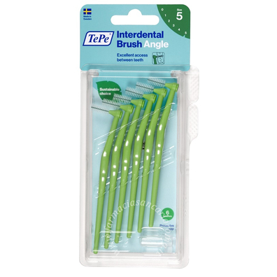 Tepe angle scovolino verde 0,8mm 6 pezzi