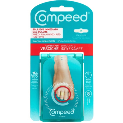 Compeed cerotti per vesciche dita piedi 8 pezzi