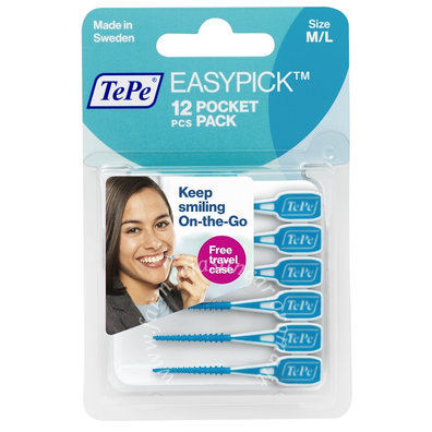 Tepe easypick m/l blu 12 pezzi