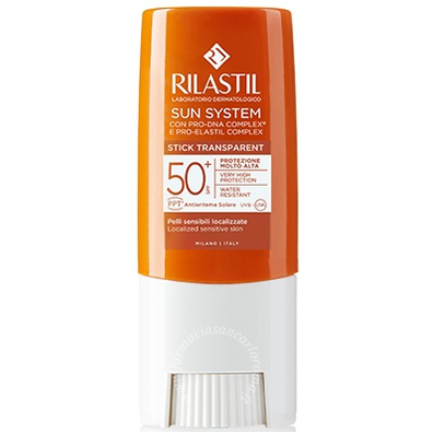 Rilastil sun system photo protection terapy spf 50+ stick trasparente 8,5 ml