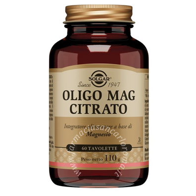 Solgar Oligo mag citrato 60 tavolette