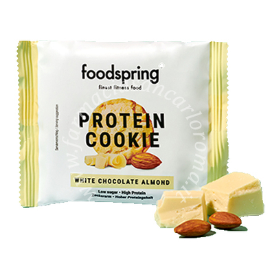 Foodspring protein cookie cioccolato bianco e mandorla 50 g