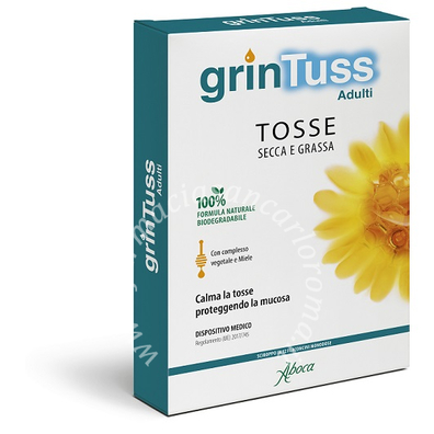 Aboca grintuss adulti sciroppo 12 flaconcini monodose