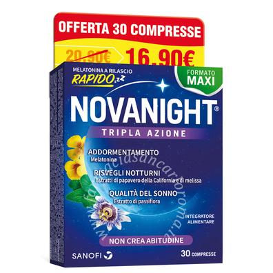 Novanight 30 compresse rilascio radido promo