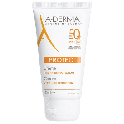 Aderma a-d protect crema senza profumo 50+ 40 ml
