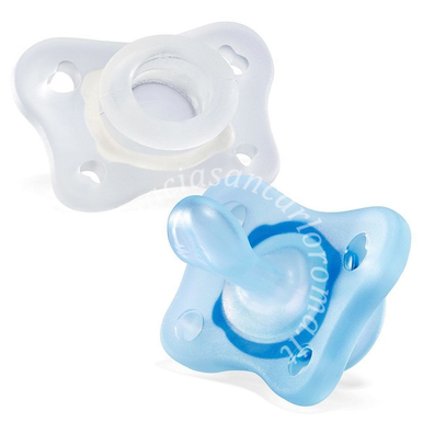 Chicco gommottino boy silicone 0-2 mesi 2 pezzi ita c