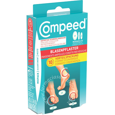 Cerotti compeed per vesciche misto box 10 pezzi