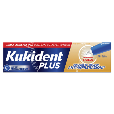Kukident plus sigillo anti infiltrazioni crema adeisva dentiere 40 g