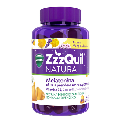Zzzquil natura mango & banana 60 pastiglie gommose