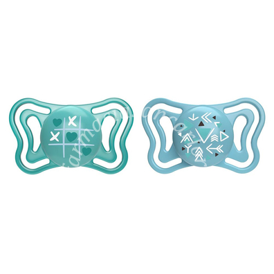 Chicco succhietto light azzurro silicone 16-36m 2 pezzi