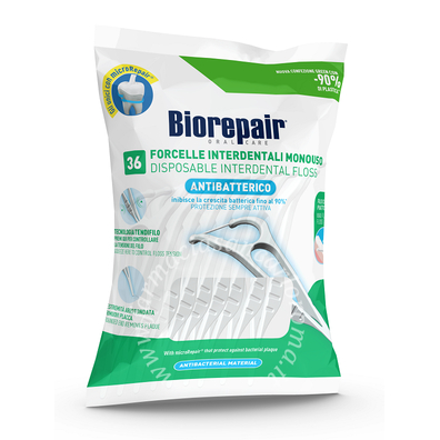Biorepair oral care antibatterico forcelle interdentali monouso 36 pezzi