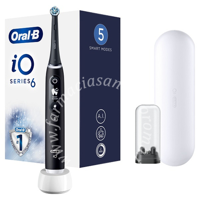 Oral-b io 6 black spazzolino elettrico + 2 refill
