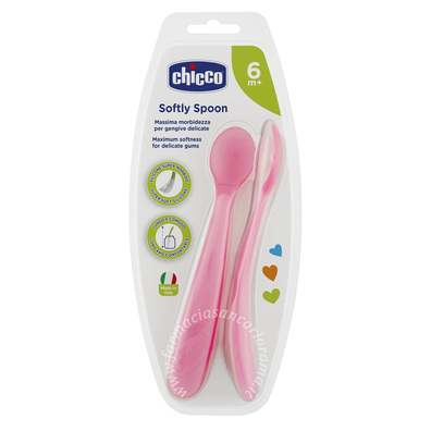 Chicco cucchiaio silicone femminile bi pack 6m+
