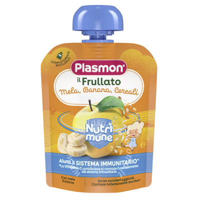 Plasmon nutri-mune mela/banana/cereali 85 g
