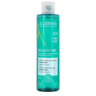 A-Derma biology ac gel detergente schiumogeno purificante 200 ml