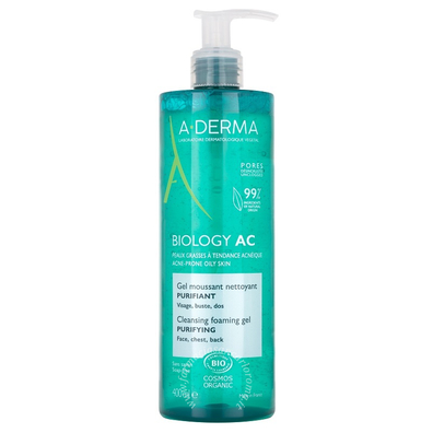 A-Derma biology ac gel detergente schiumogeno purificante 400 ml
