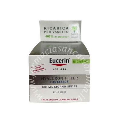 Eucerin face cream anti age hyaluron giorno spf15 50 ml RICARICA