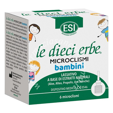 Esi le dieci erbe 6 microclismi bambini
