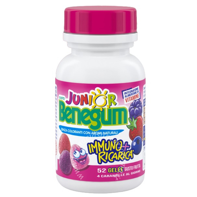 Benegum Junior immuno + ricarica frutti rossi 156 g