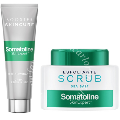 Somatoline skin expert cofanetto esfoliazione 1 esfoliante corpo 350 g + 1 esfoliante viso 50 ml