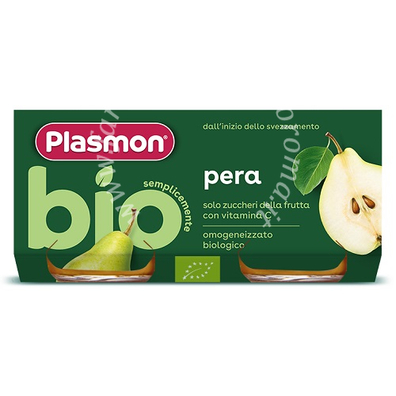 Plasmon omogeneizzato bio pera 2 vasetti x 80 g