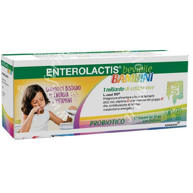 Enterolactis bevibile bambini 12 flaconcini x 10 ml