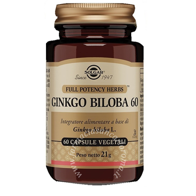 Solgar Ginkgo biloba 60 60 capsule vegetali