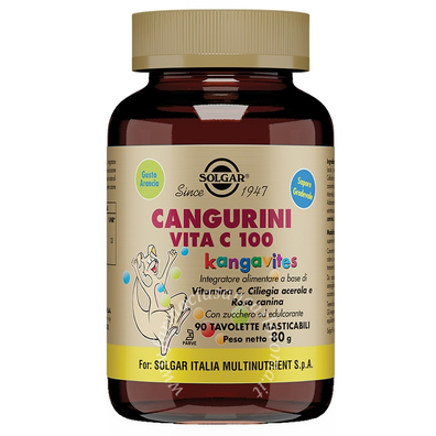 Solgar Cangurini vita c 100 90 tavolette masticabili