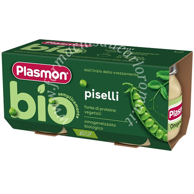 Plasmon bio omogeneizzato piselli 2 pezzi
