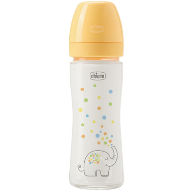 Chicco biberon perfect glass unisex silicone da 240 ml