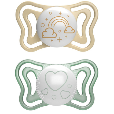 Chicco succhietto light lumi silicone 2-6m 2 pezzi