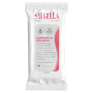 Saugella poligyn salviettine 15 pezzi