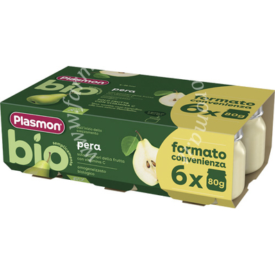 Plasmon bio omogeneizzato pera 6 pezzi da 80 g