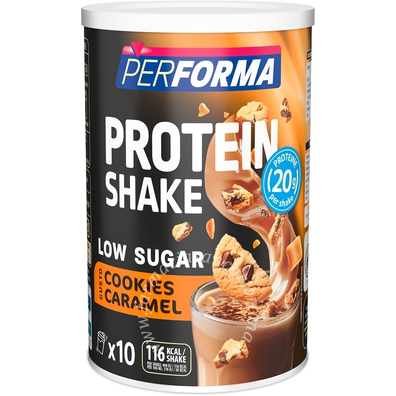 Performa protein shake low sugar cookies caramel 340 g