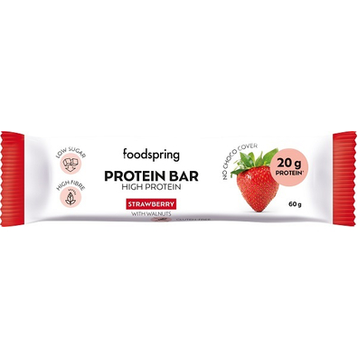 Foodspring protein bar high protein fragola 60 g