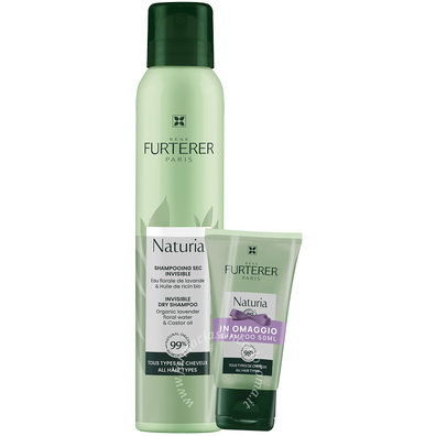 Rene furterer Naturia kit shampoo secco 200 ml + shampoo liquido 50 ml
