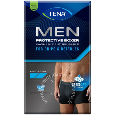 Tena men protective boxer assorbente lavabile medium 1 pezzo